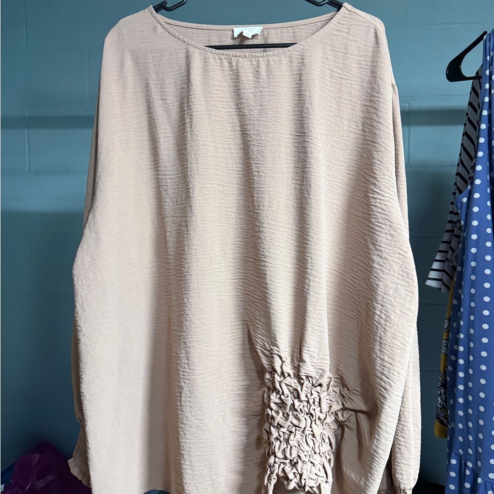 Elegant Beige Women's Top